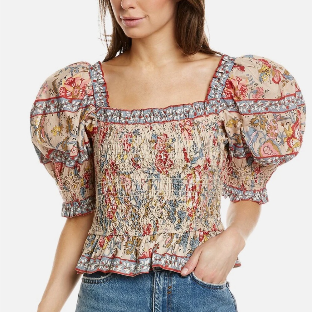 Sea New York Floral Puff Sleeve Blouse - Multicolor